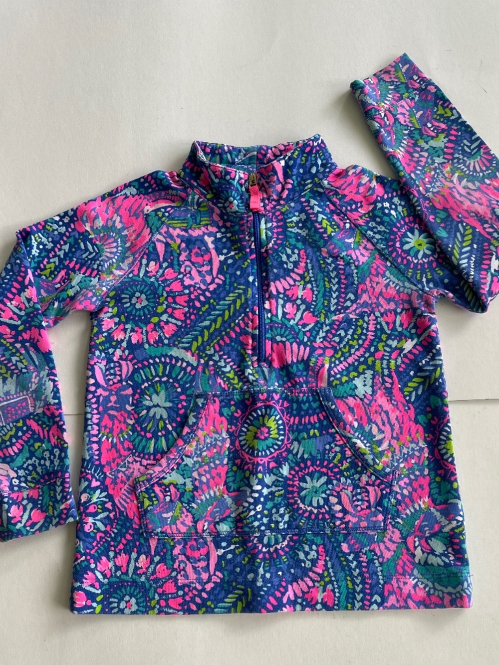 Lilly Pulitzer Girls No Prob Llama Little Skipper Popover